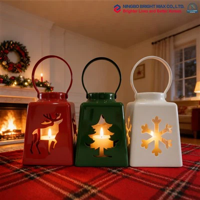 ایل ای ڈی موم بتیاں کے ساتھ کرسمس لالٹینز